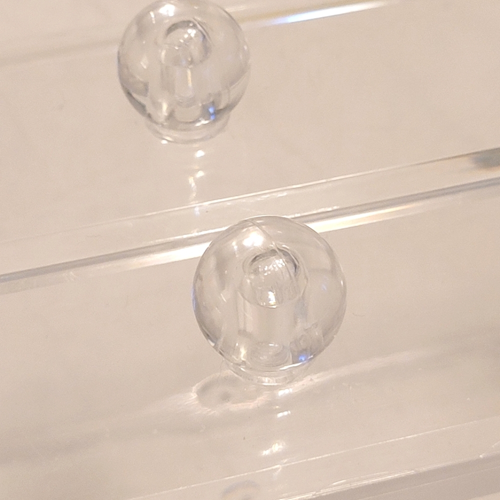 Clear Plastic Small Two Drawer Jewelry Box Trinkets Display Case No Brand - Picture 8 of 9